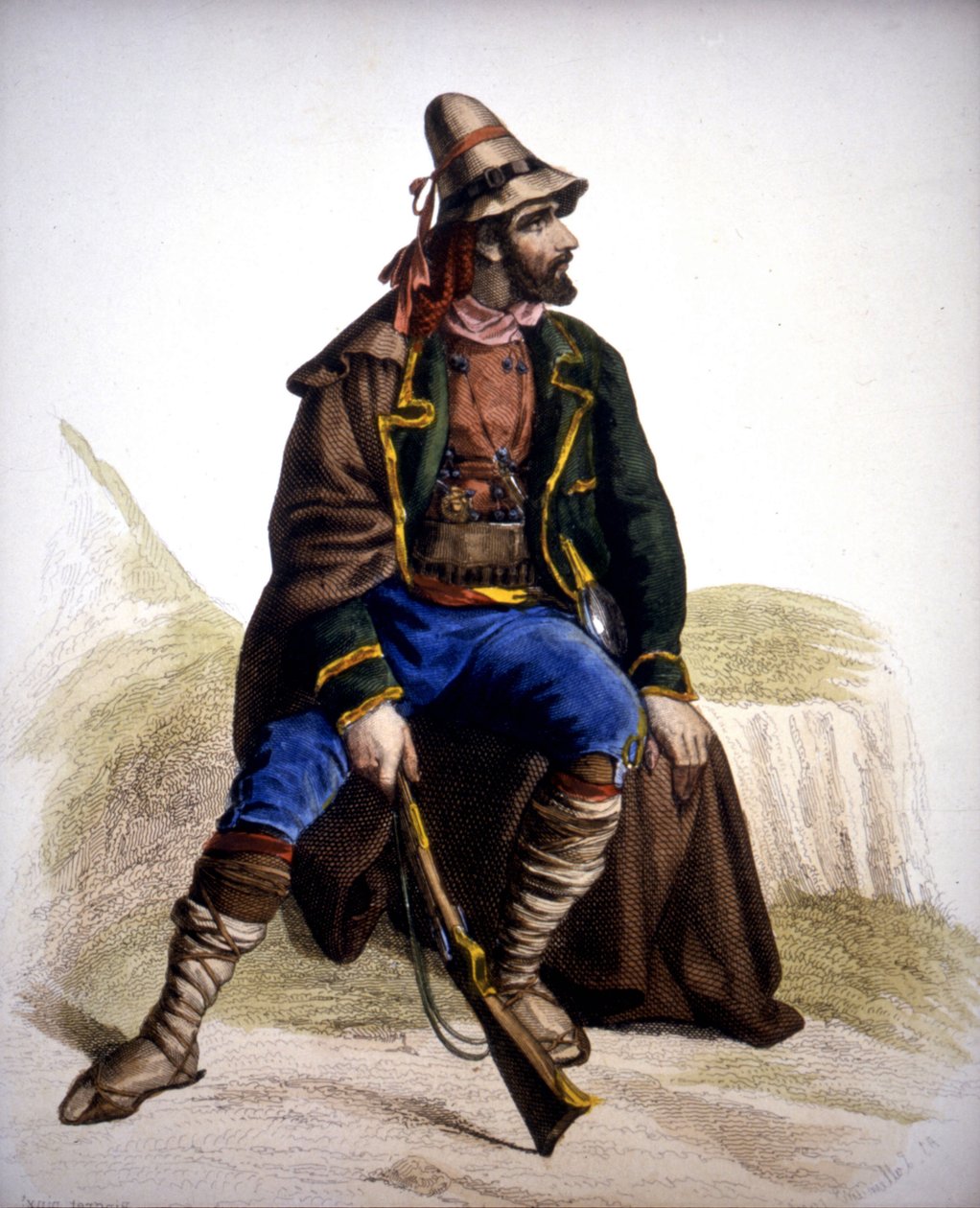 Calabrian Brigand - gravür by Unknown artist