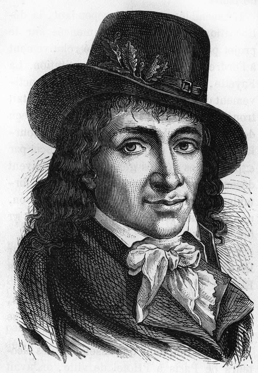 Camille Desmoulins (1760-1794), Fransız gazeteci ve politikacı. by Unknown artist