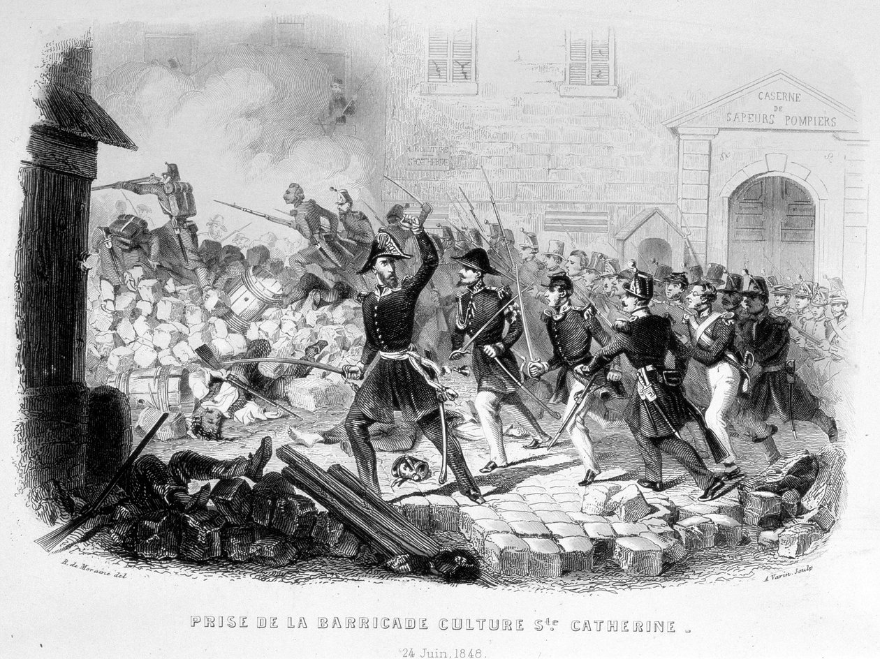 Barikat kültürünün yakalanması Sainte Catherine (24 Haziran) by Unknown artist