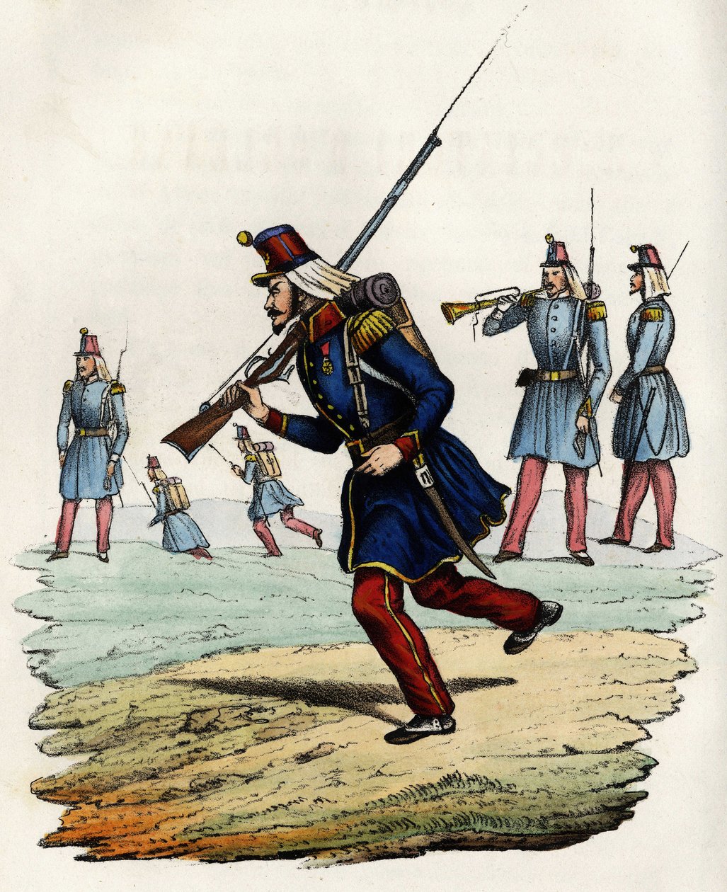 Orléans avcılarının jandarmaları, 1840