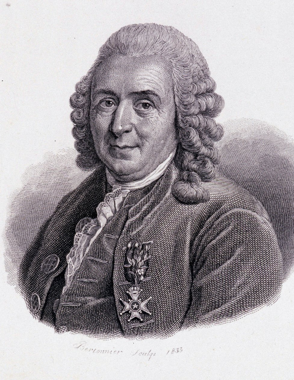 Carl Von Linné İsveçli doğa bilimci ve yazar (1707 - 1778) - “Yararlı Adamların Portresi”nde” by Unknown artist