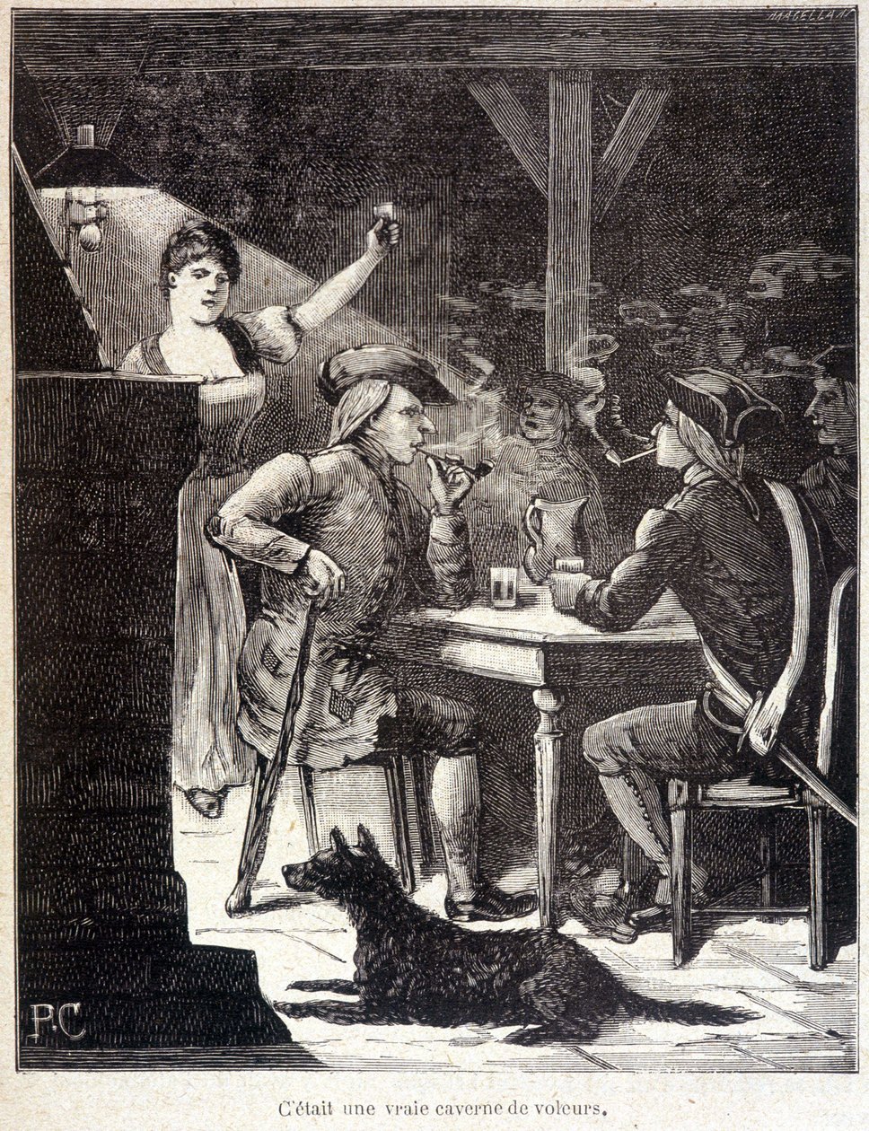 Bir meyhanede kartuş. by Unknown artist