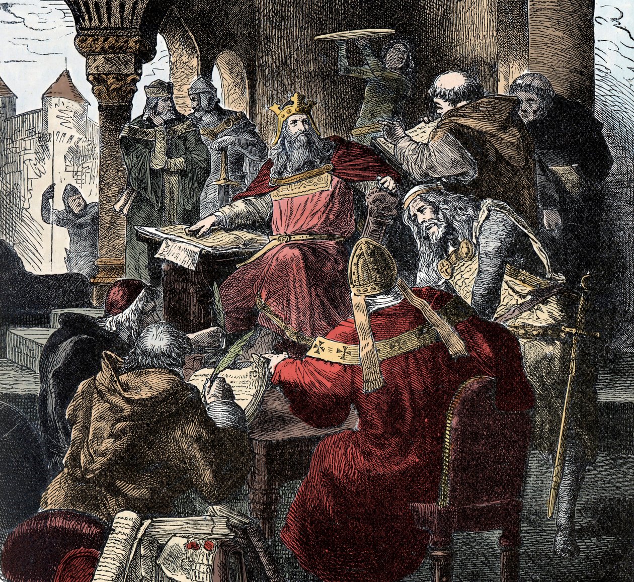 Charlemagne (742 - 814) Saray Akademisi