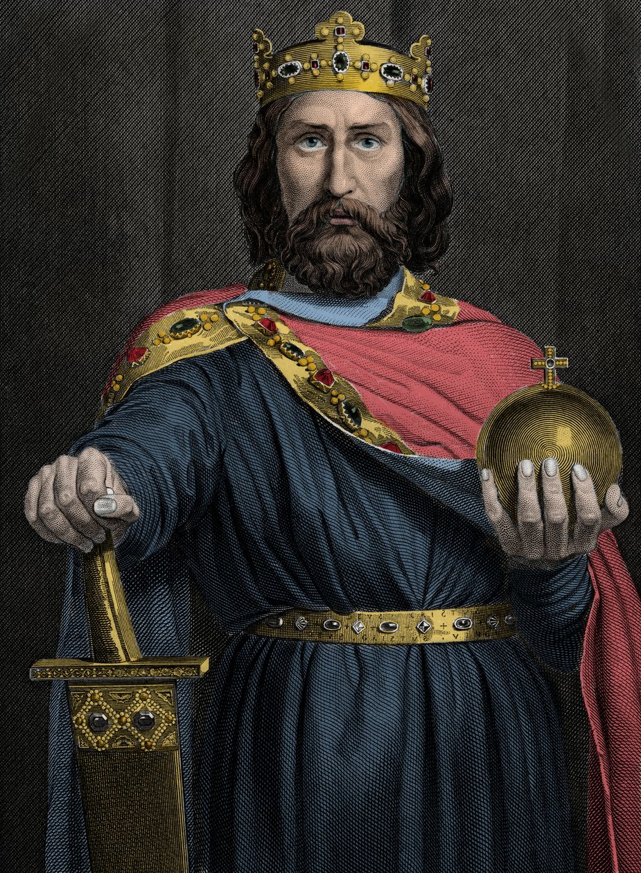 Charlemagne (Charles Büyük dedim, Carolus Magnus, 742-814), Frankların Kralı - Büyük Charles, Frankların Kralı by Unknown artist