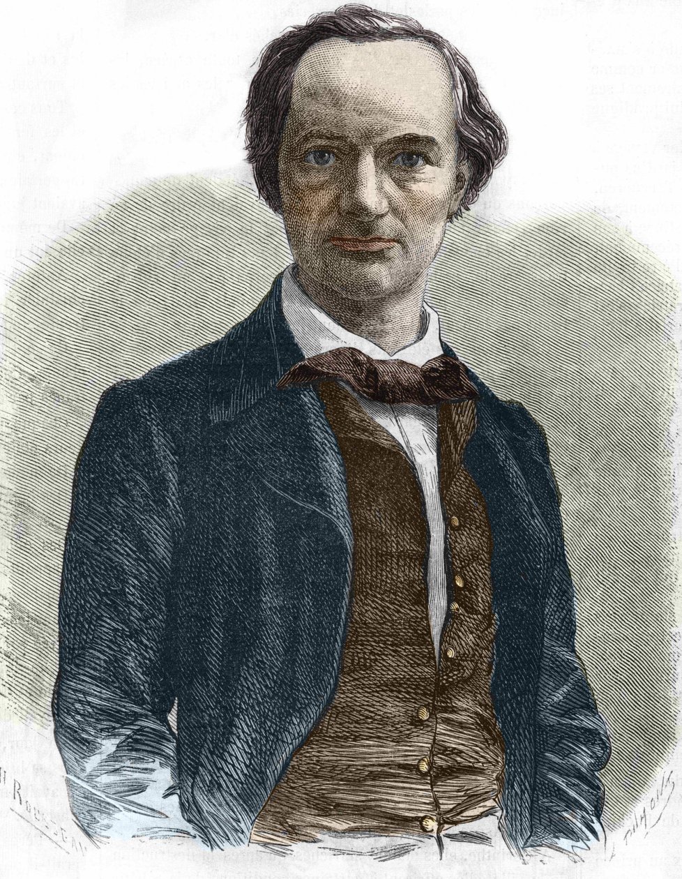 Charles Baudelaire (1821-1867), Fransız yazar. by Unknown artist