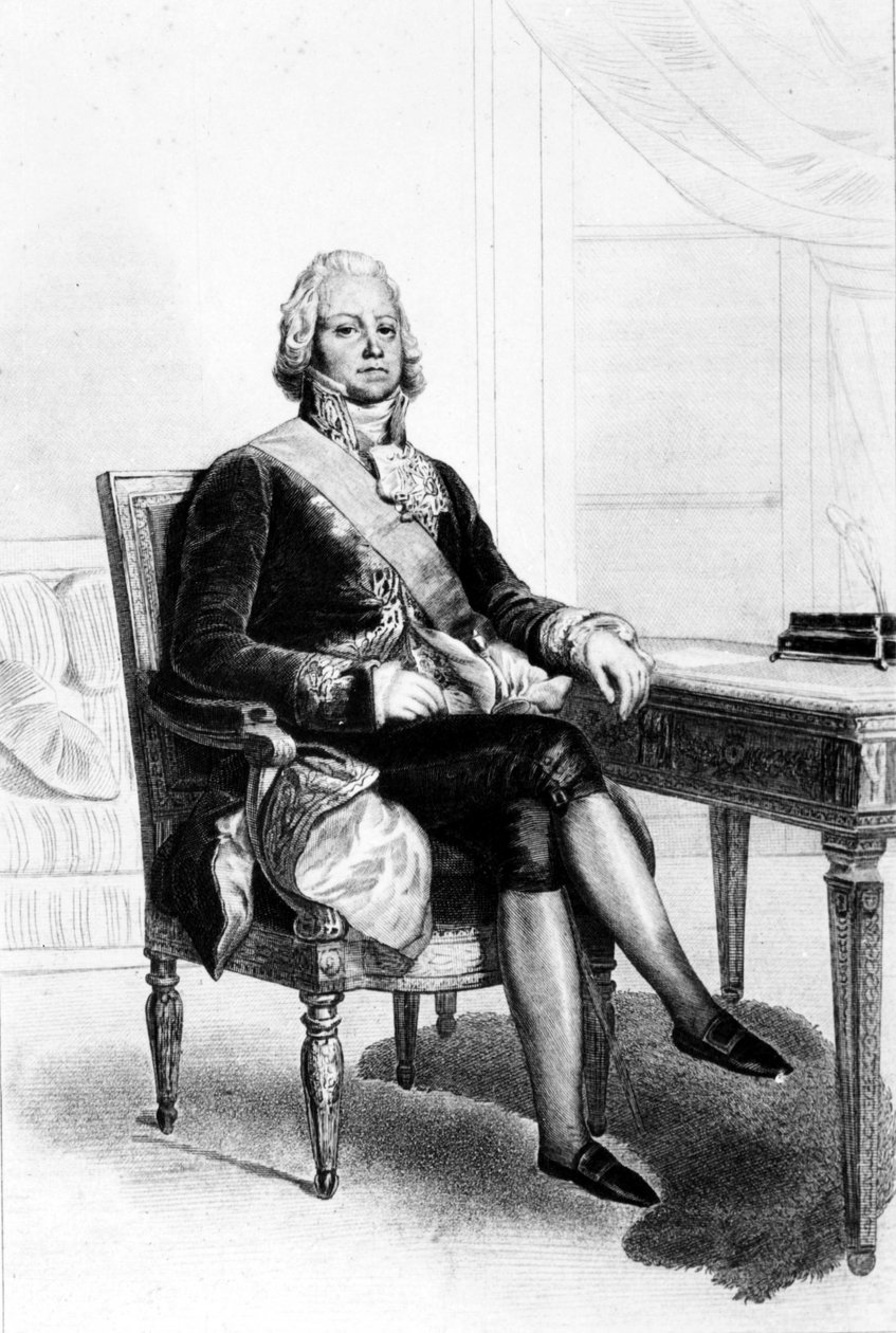 Charles Maurice de Talleyrand Périgord (1754-1838), Fransız politikacı. 19. yüzyılın gravürü. by Unknown artist