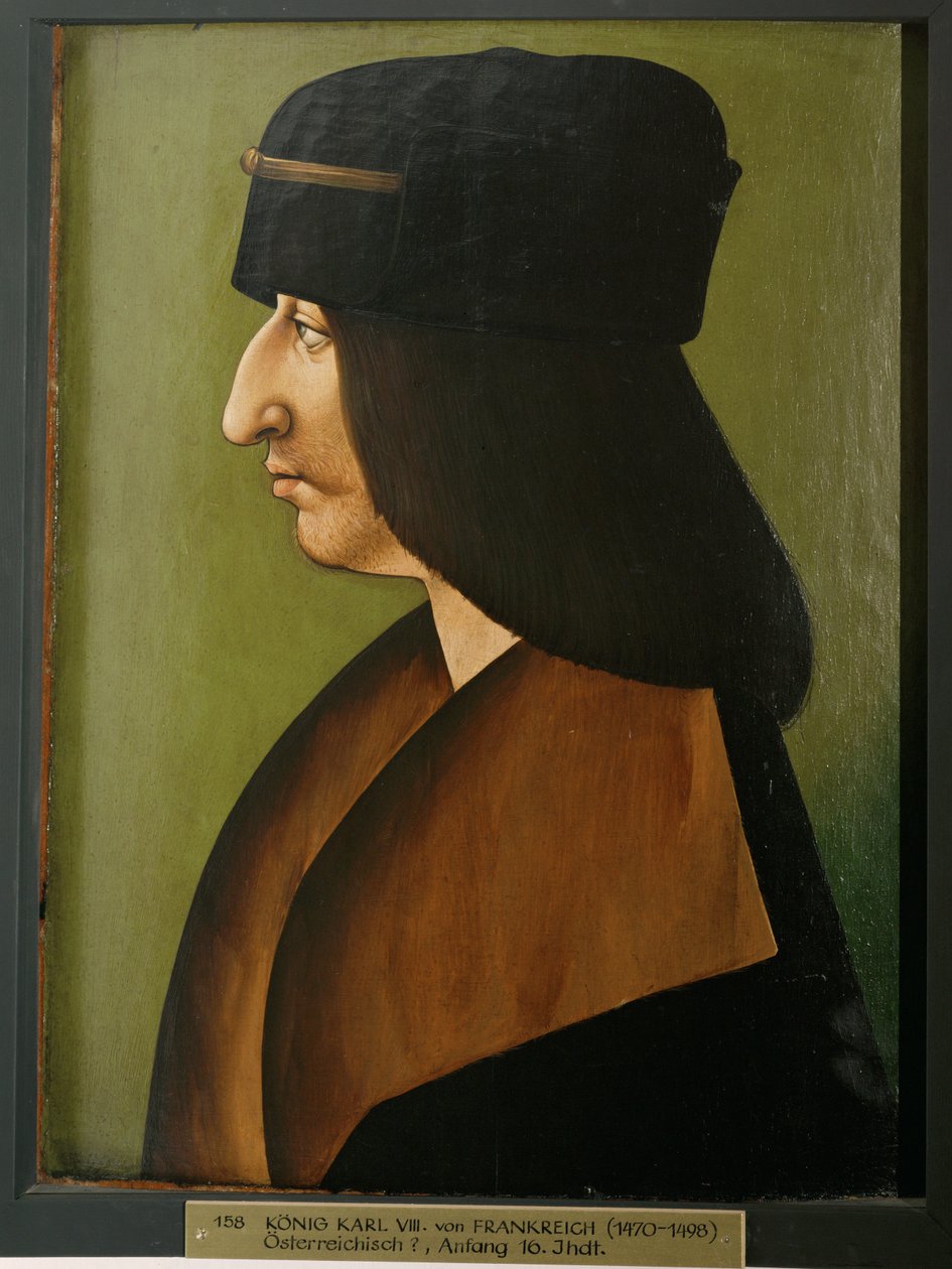 Fransa Kralı VIII Charles (ahşap üzerine resim) by Unknown Artist