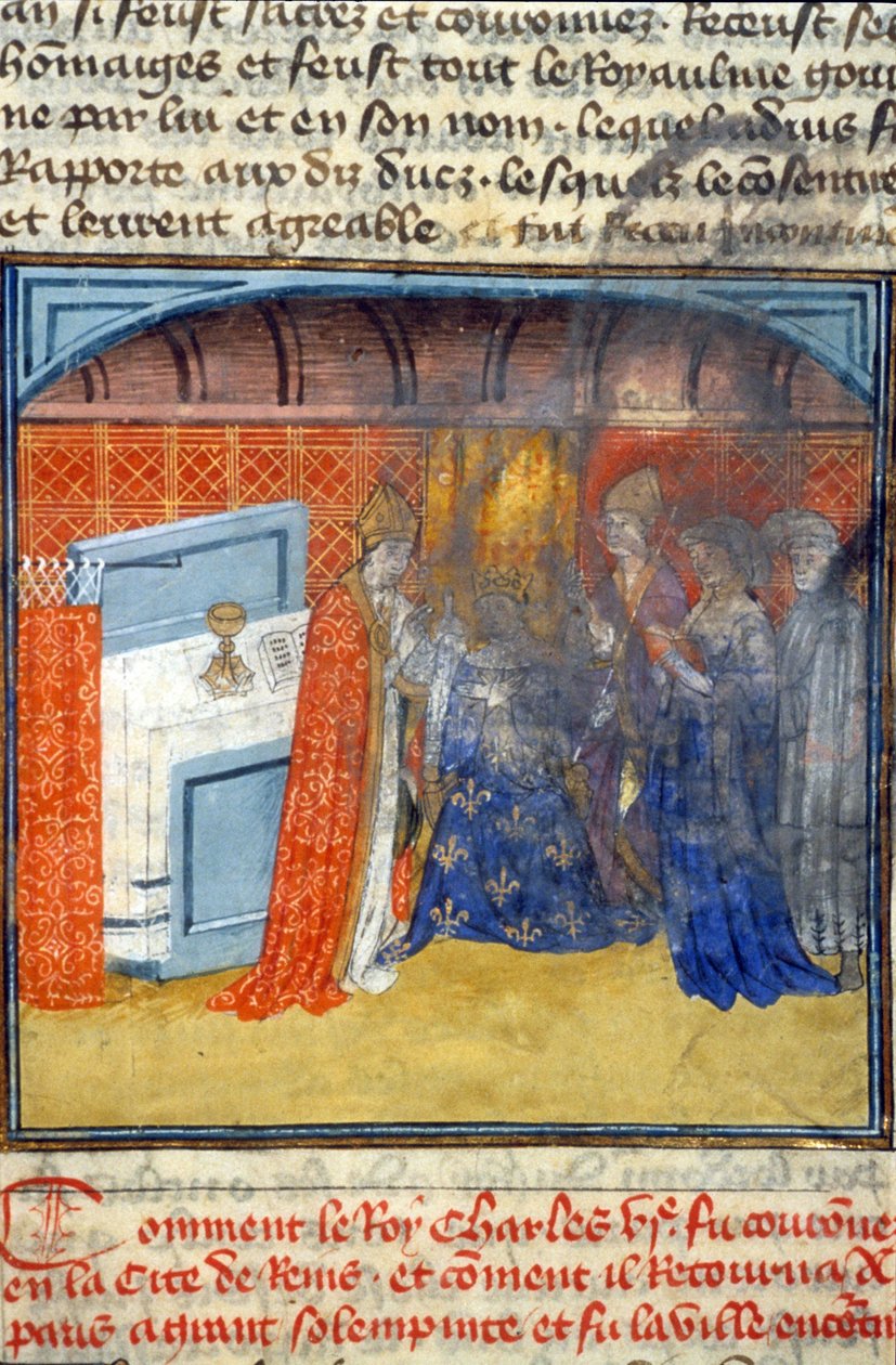 Charles VI, 512, 468r: Toulouse Belediye Kütüphanesi'ne yetki başvurusu (tel: 05 62 27 66 66) by Unknown artist