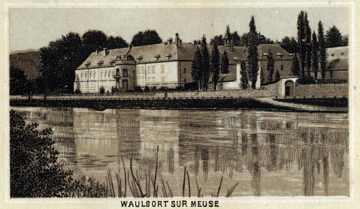 Chateau de Waulsort sur Meuse, Valon Bölgesi, Belçika. by Unknown artist