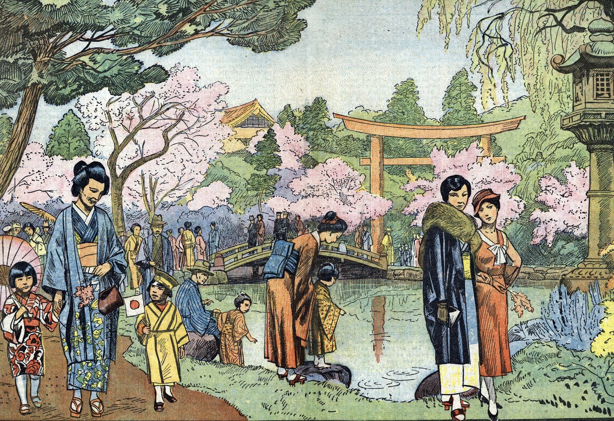 İlkbaharda Kiraz Çiçekleri, Japonya (İlkbaharda Japonya