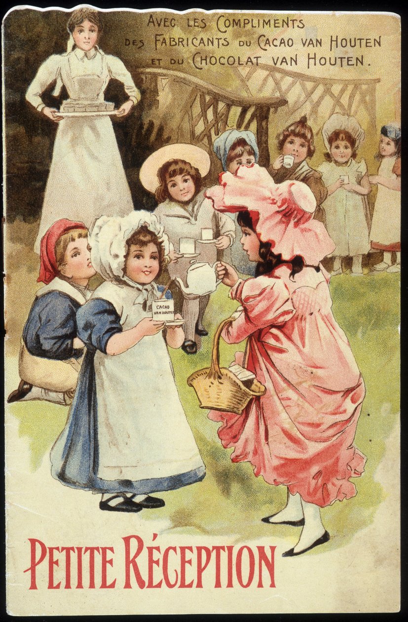 Çocukların tadı - kromo. Van Houten, 19. yüzyılın sonlarında by Unknown artist