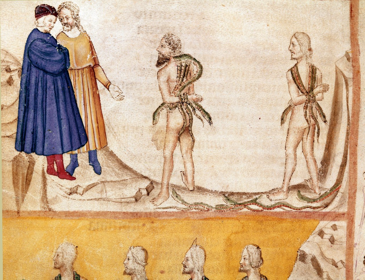 Hırsızlar Çemberi: Vanni Fucci (13. yüzyıl), Dante ve Virgil