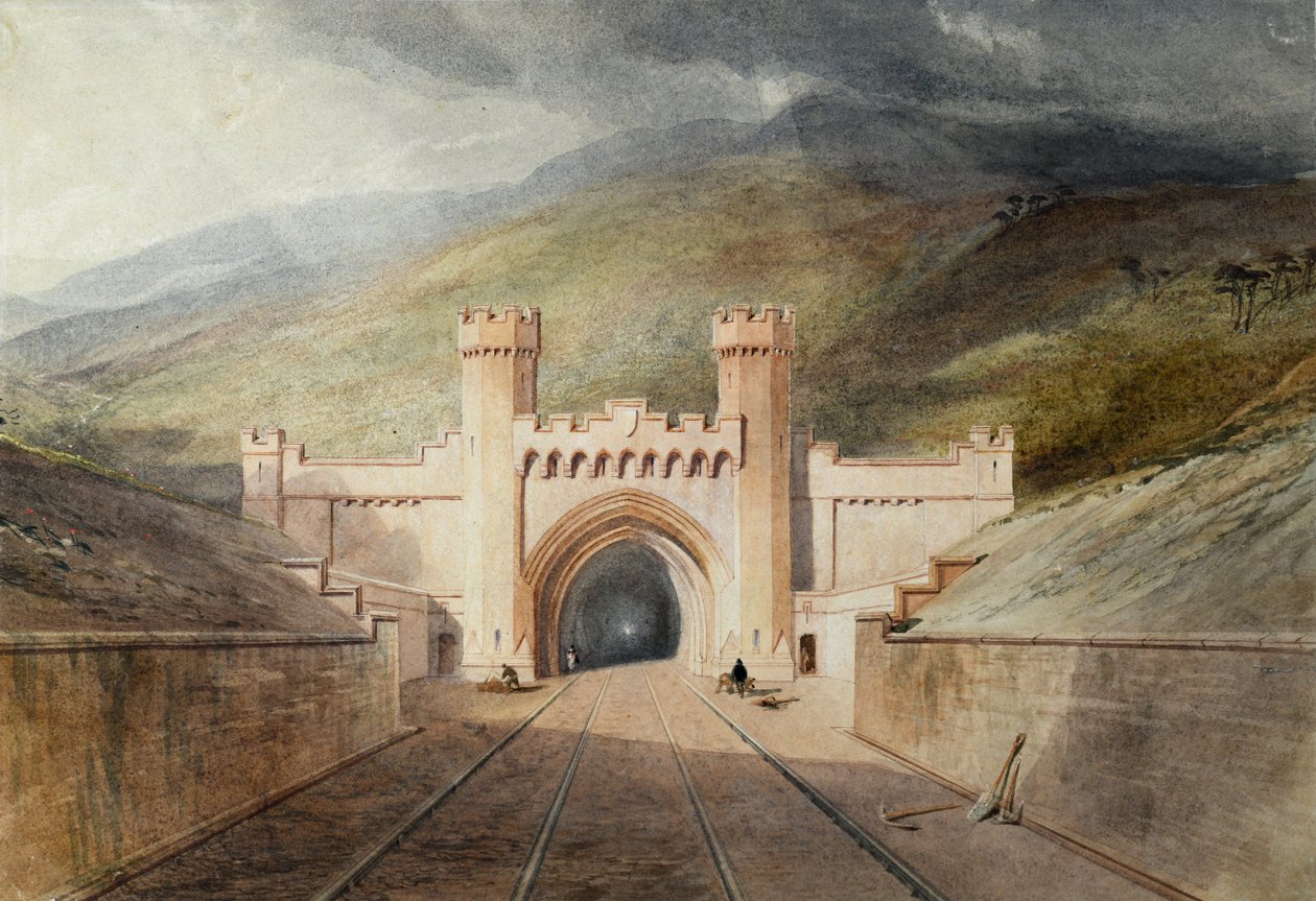 Clayton Tüneli Demiryolu Portalı by Unknown artist