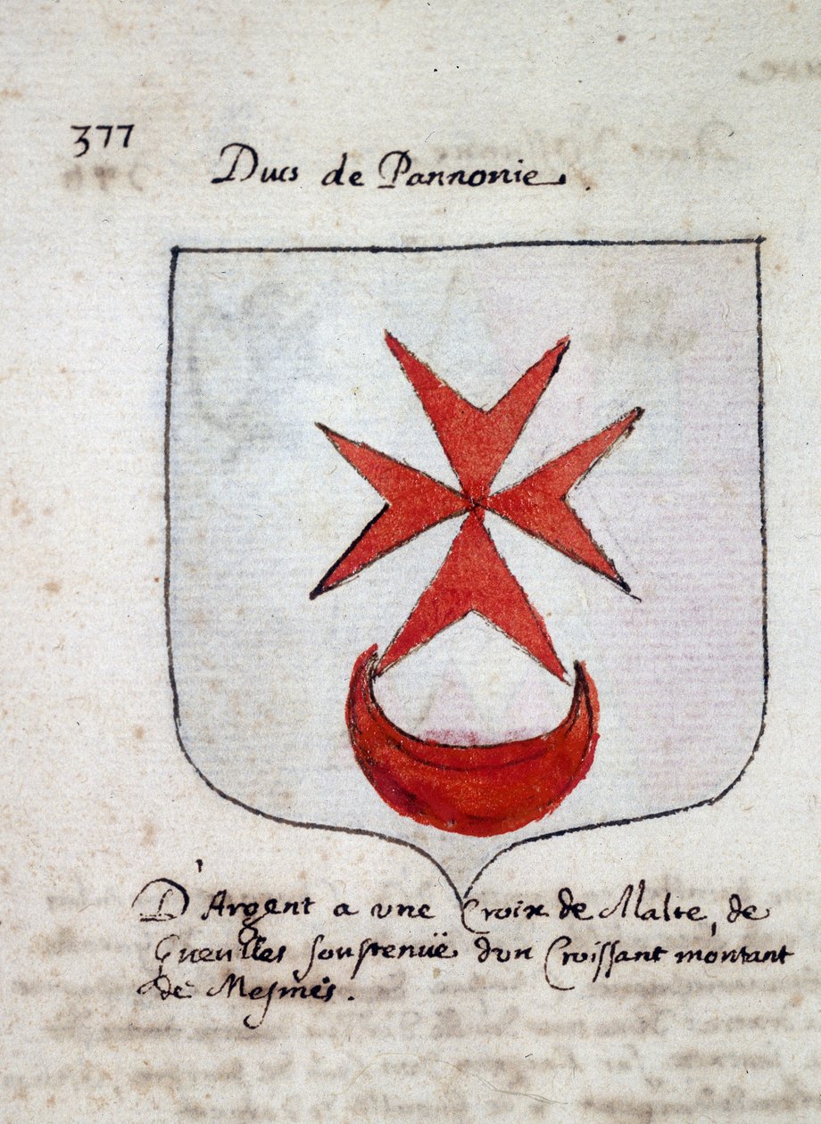 Pannonia Dükü arması - sd 19. yüzyıl by Unknown artist