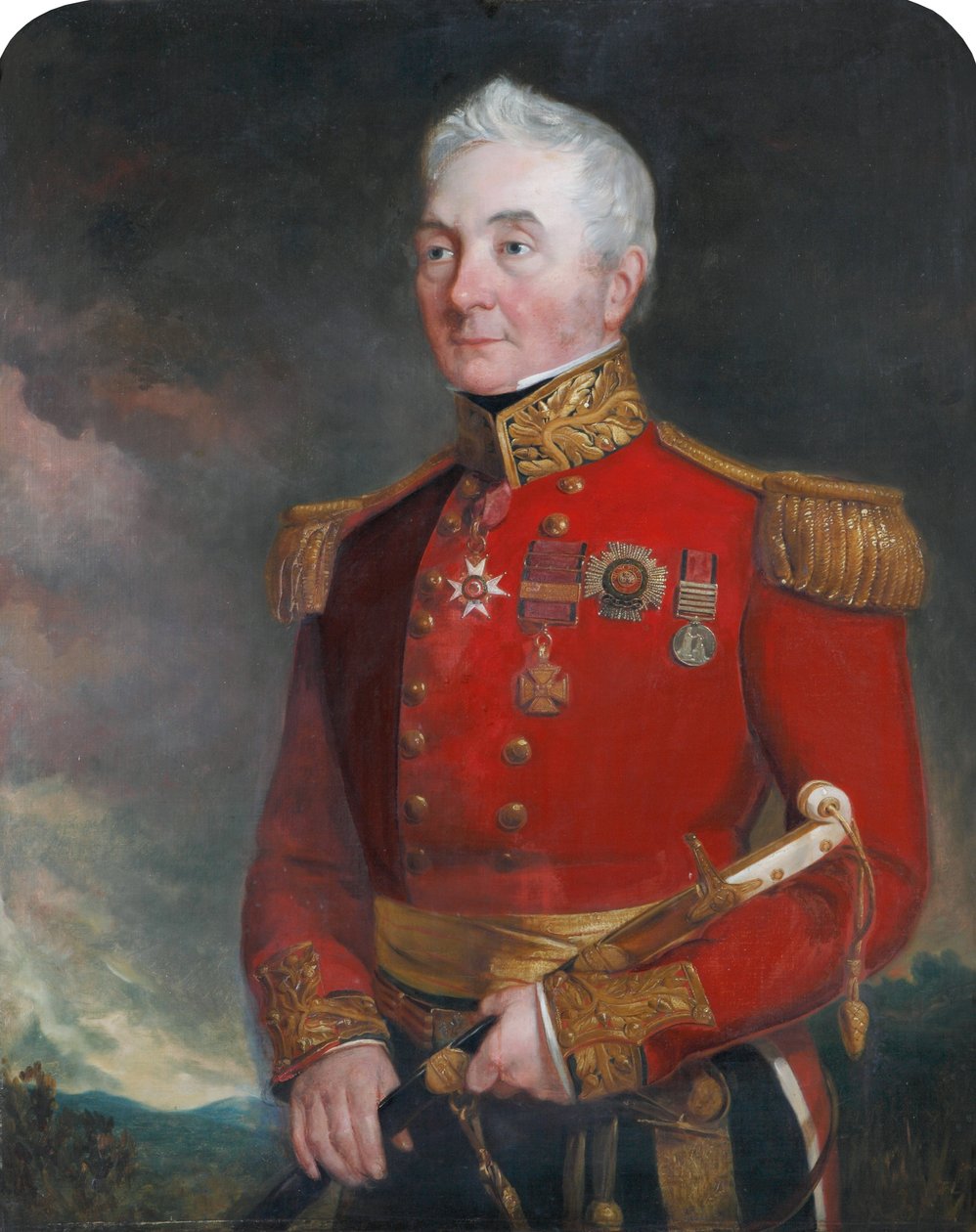 Albay (daha sonra General) Sir James Archibald Hope (1785-1871), general üniforması giymiş by Unknown artist