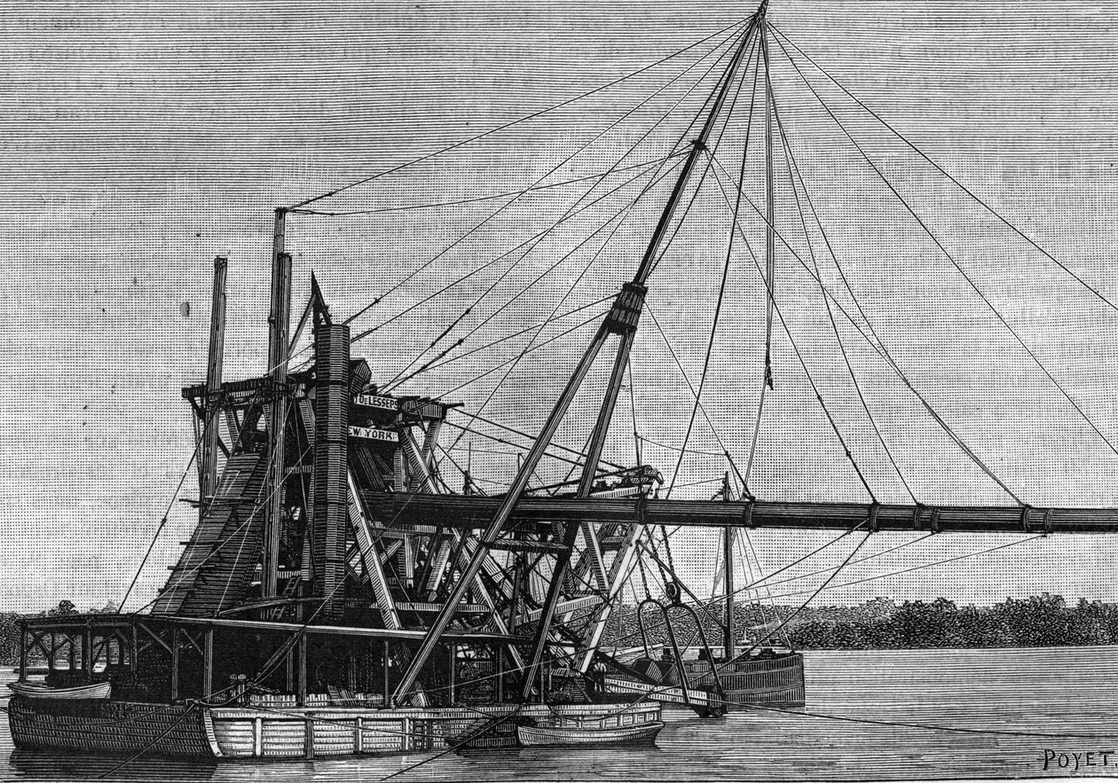 Panama Kanalı İnşaatı - Panama Kıstağının Sondajı by Unknown artist