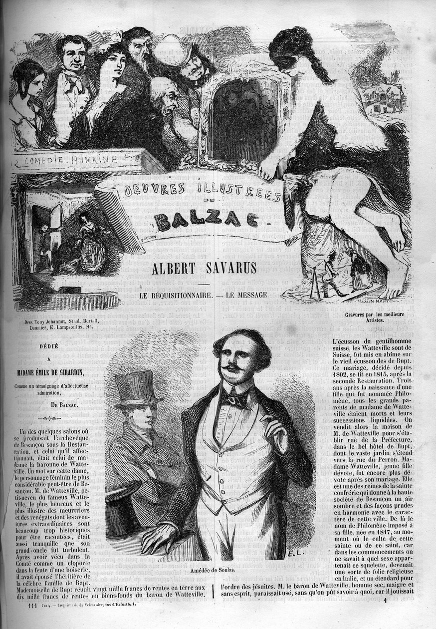 “” Albert Savarus “” romanı için kapak by Unknown artist