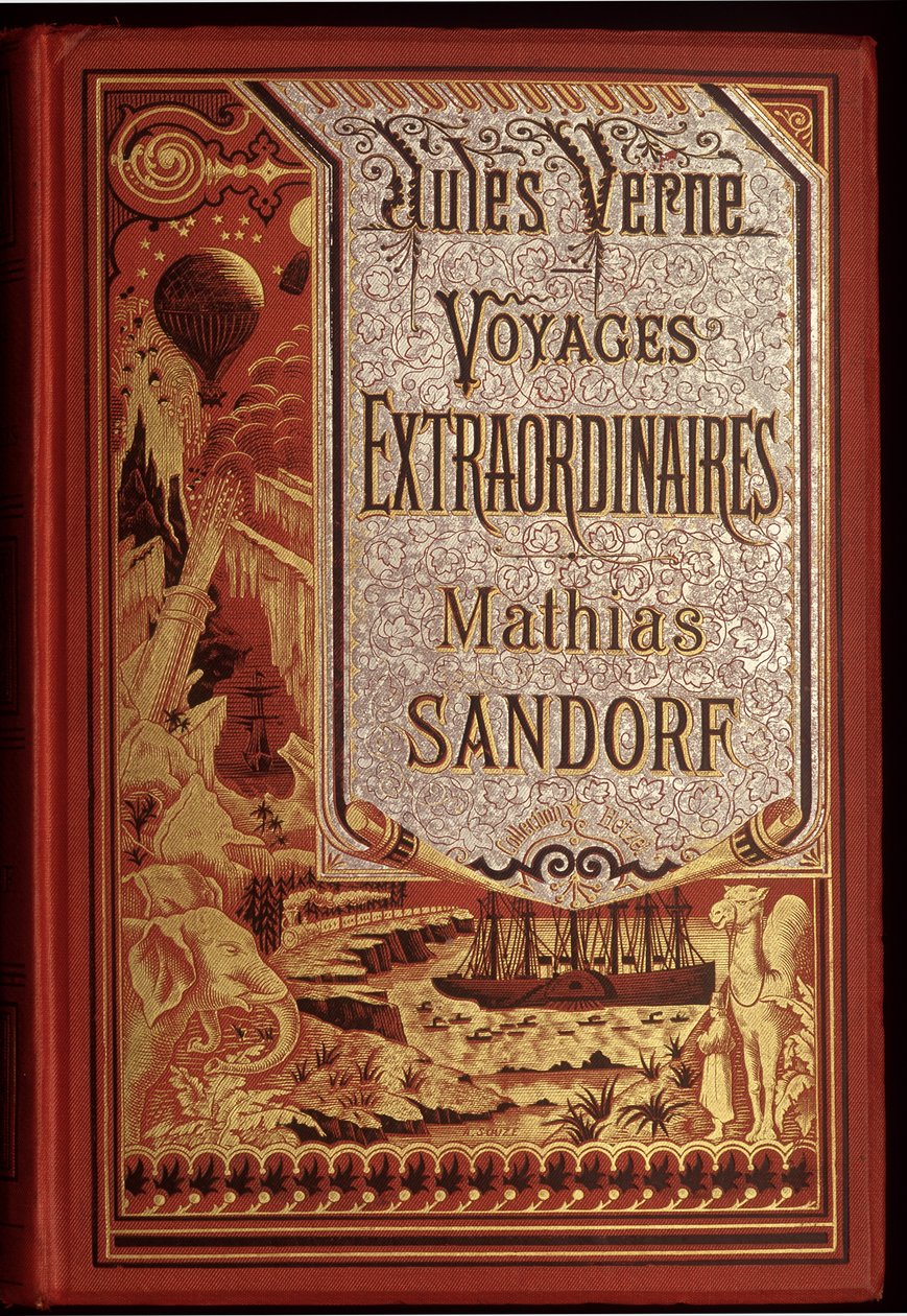 Jules Verne tarafından yazılan Mathias Sandorf kitabının kapağı by Unknown artist