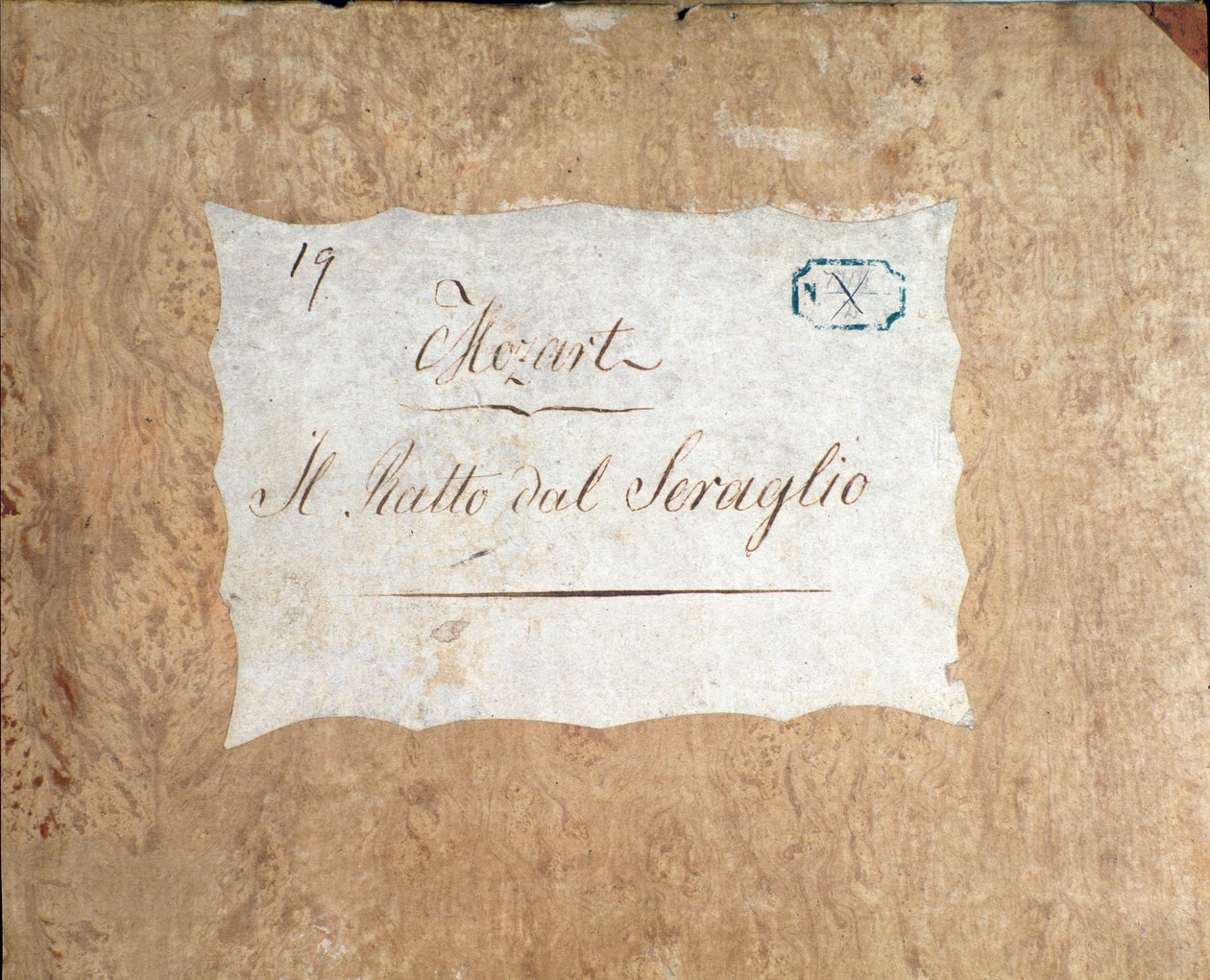 Die Entfuhrung aus dem Serail için puan kapağı, Mozart