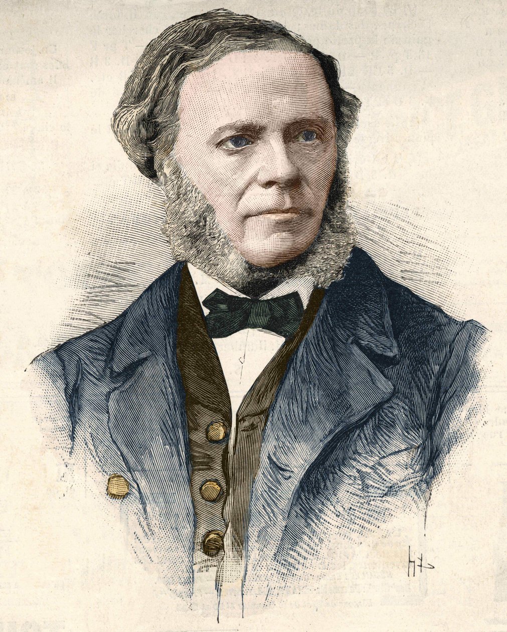César Franck (1822 - 1890), Belçika kökenli Fransız besteci ve orgcu. by Unknown artist