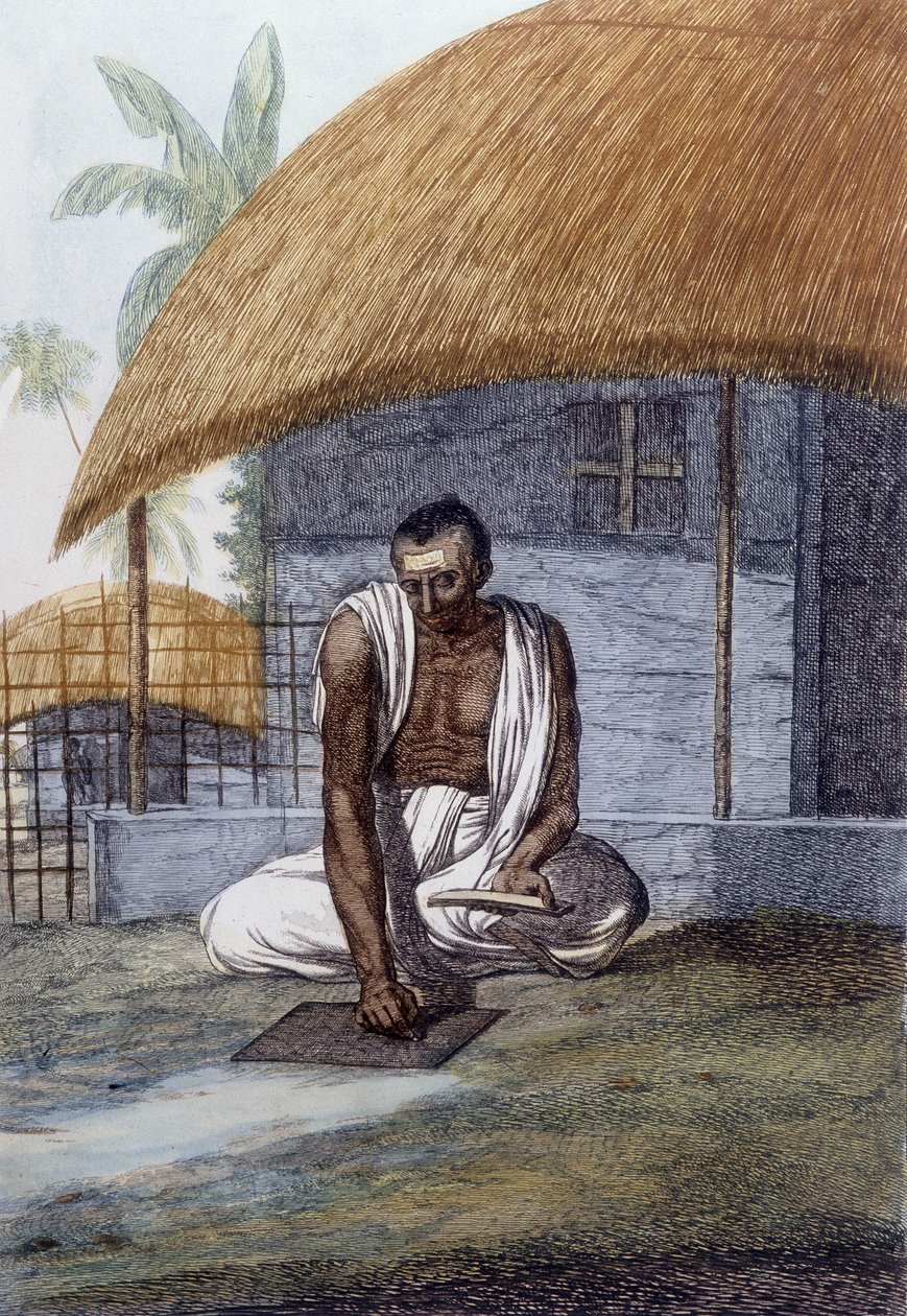Kültür, medeniyet ve Hint toplumu: Bir astrologun portresi, Hindistan. by Unknown artist
