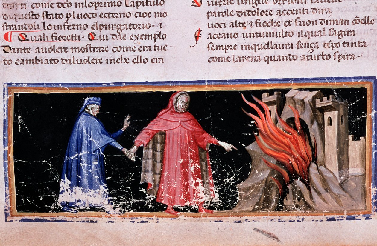 Dante ve Virgil cehennemin kapılarını alırlar (İlahi Komedya