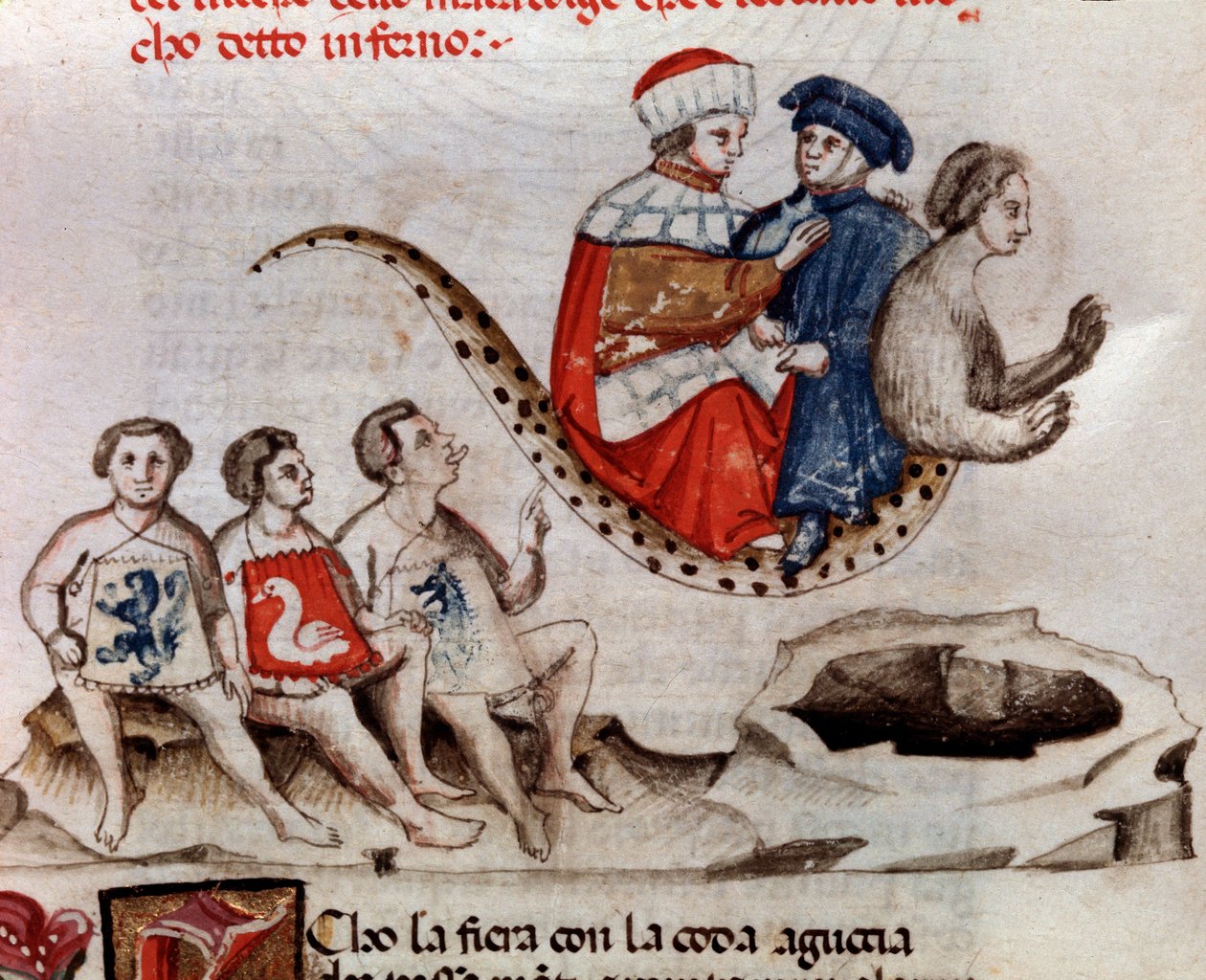 Dante ve Virgil Geryon