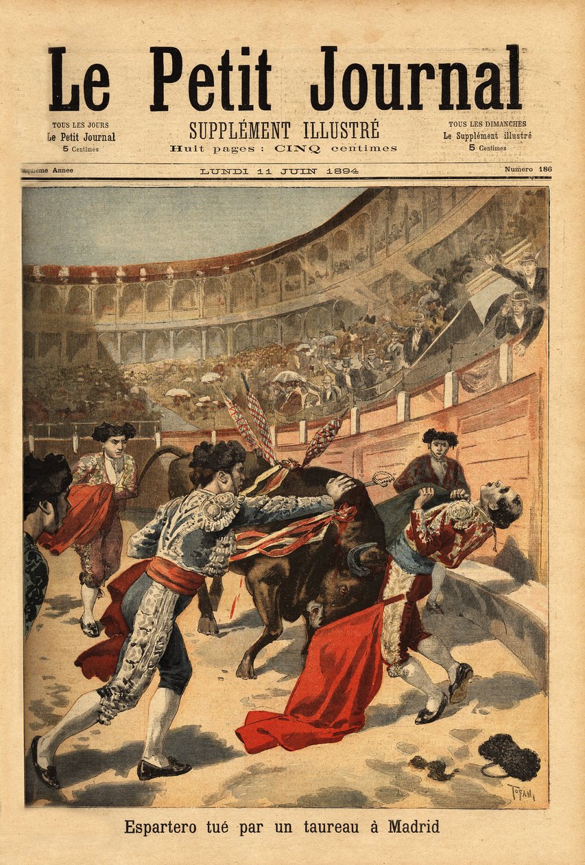 İspanyol matador Manuel Garcia dit Espartero