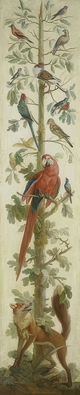Hayvanlarla dekoratif illüstrasyon. 1760-1800 by Unknown