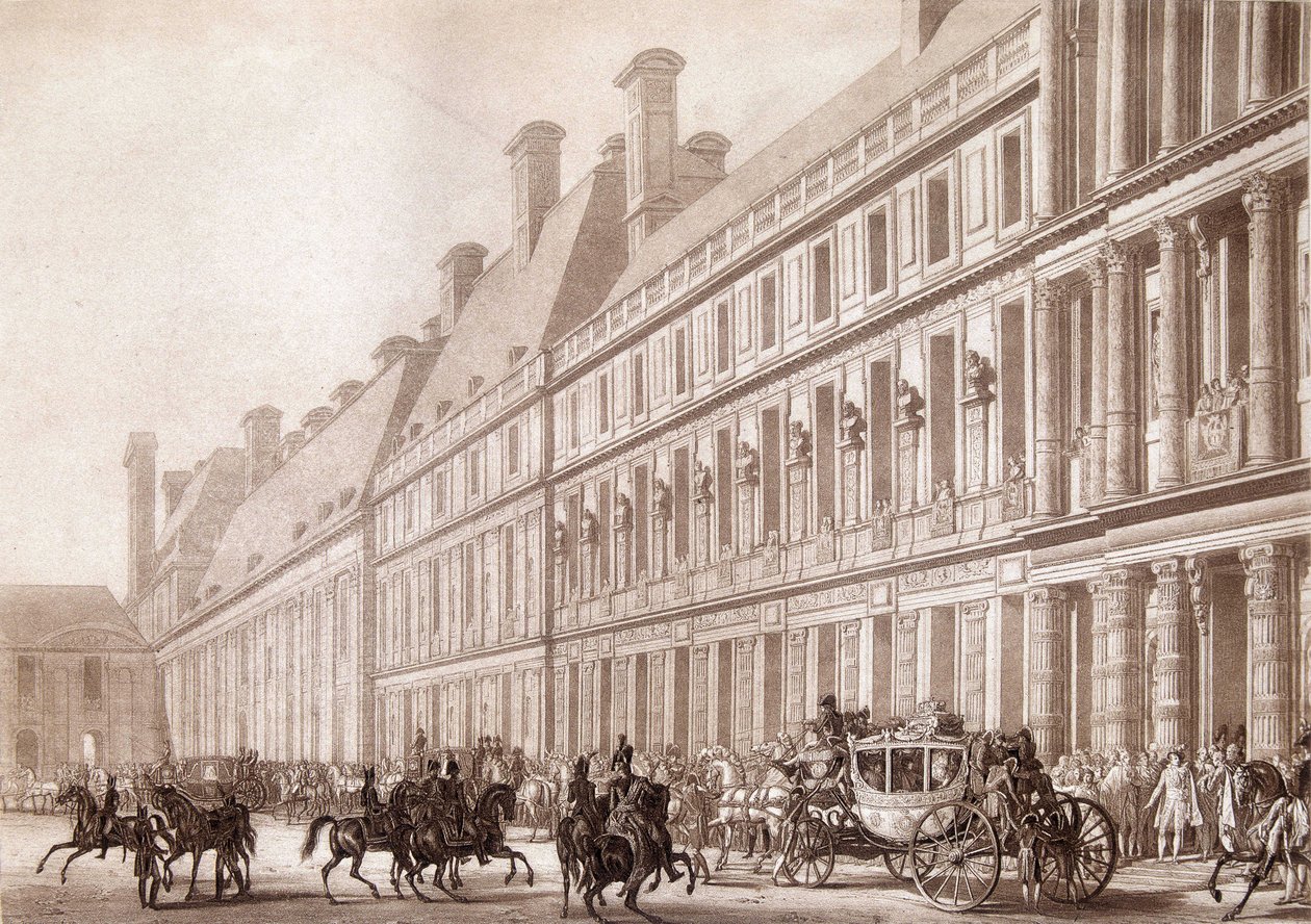 Taç giyme töreni için Napoleon du Louvre