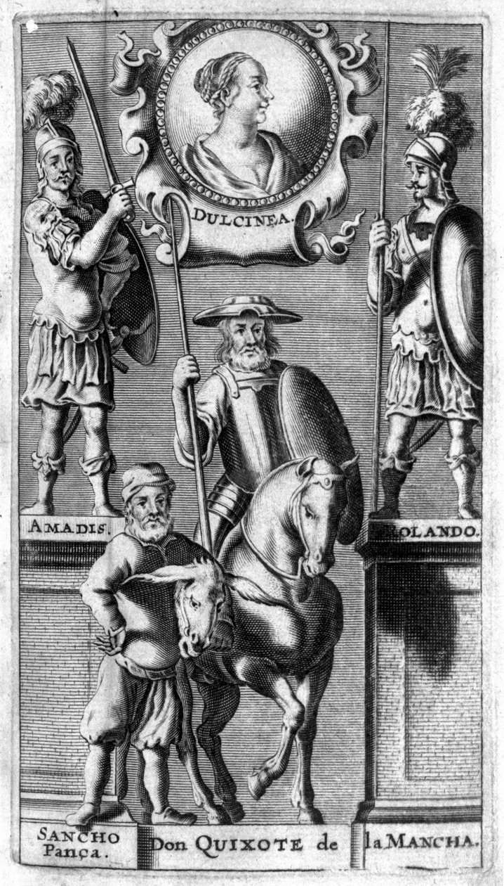 Don Kişot de Cervantes. Amberes baskısının ön yüzü by Unknown artist