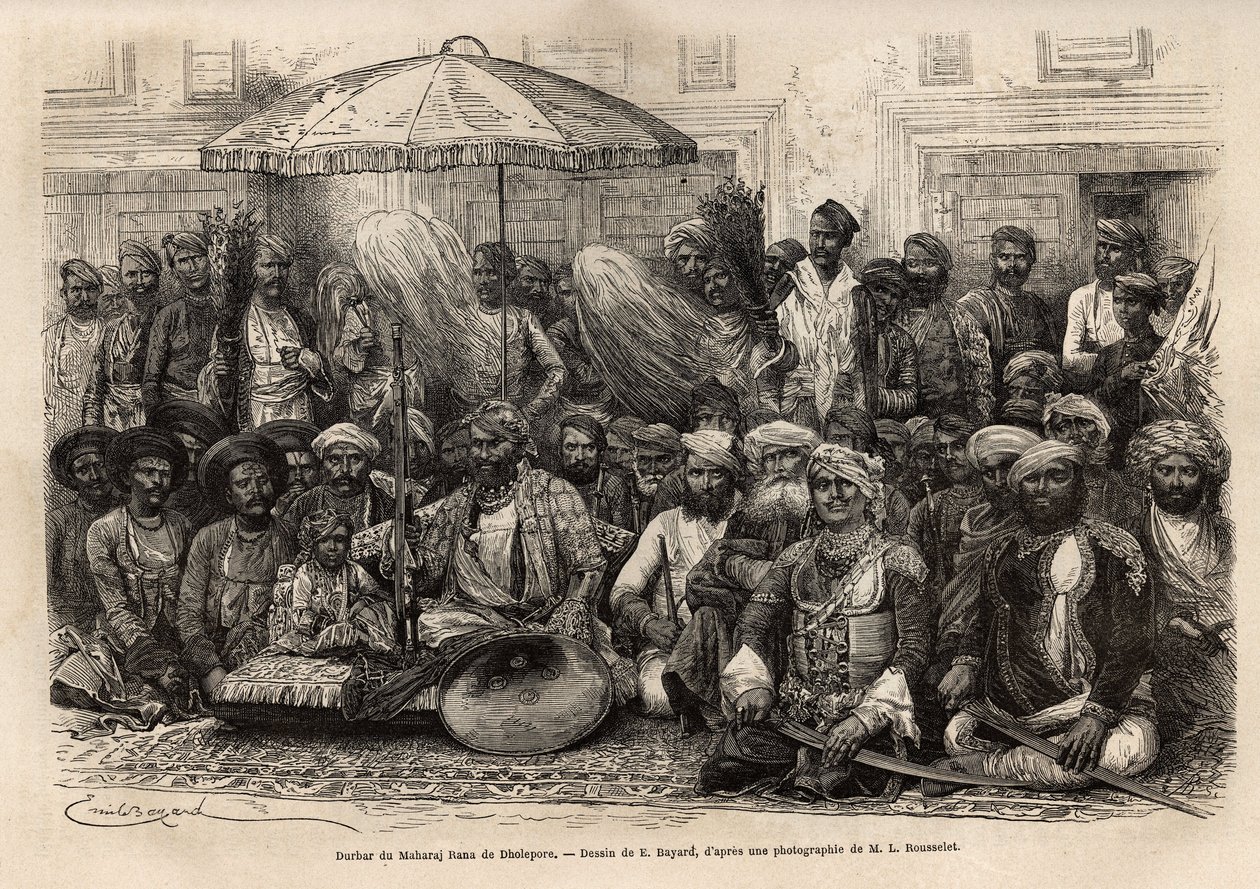 Dholepore (Rajasthan) krallığından Maharaja Rana