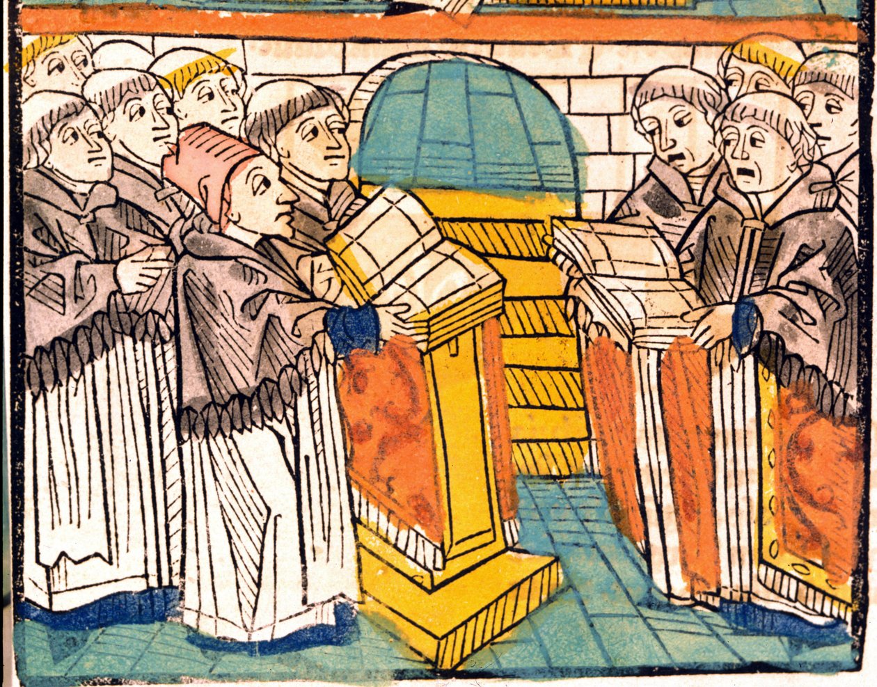 Dini şarkı söyleme (şarkı söyleyen keşişler) - 1497