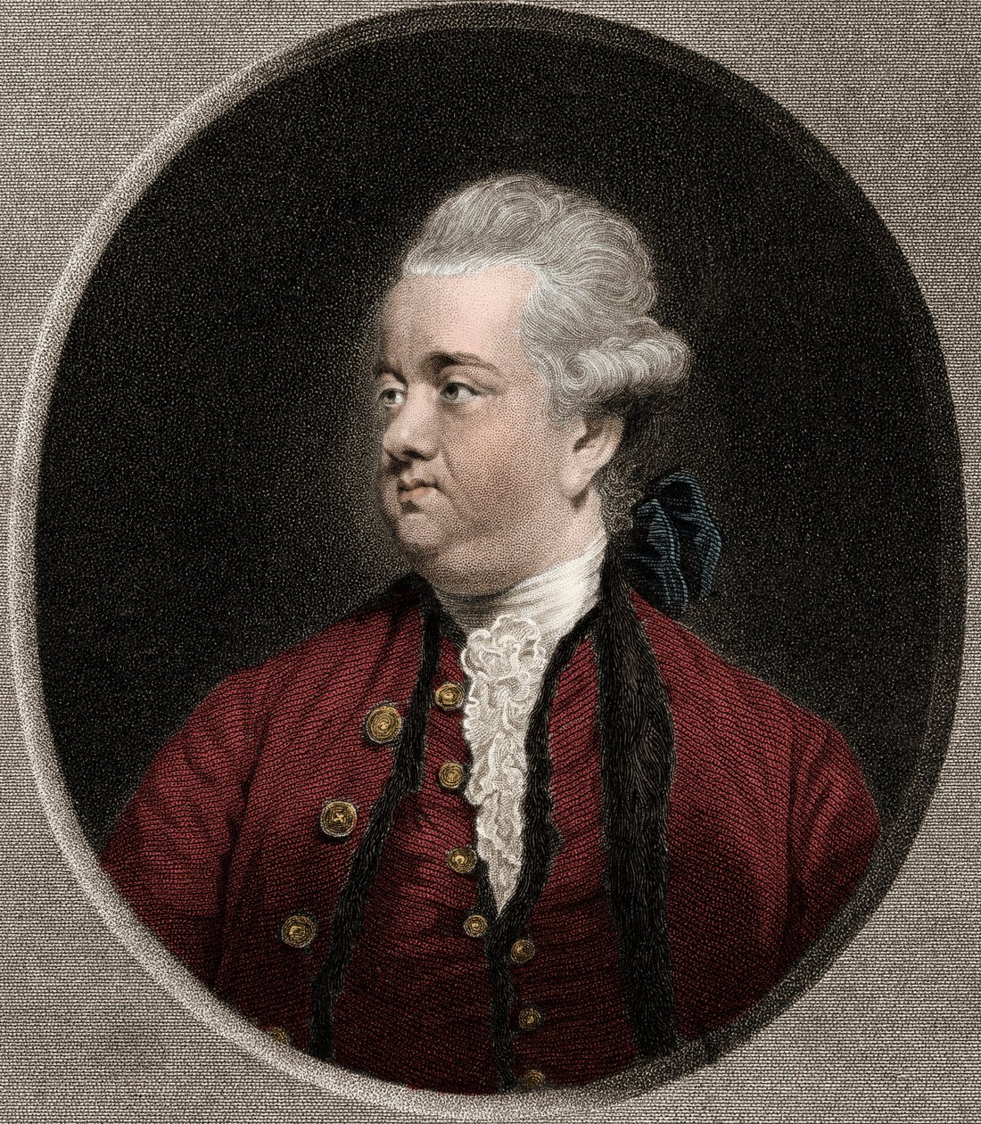Edward Gibbon 1737-1794 - gravür - 19. yüzyıl by Unknown artist