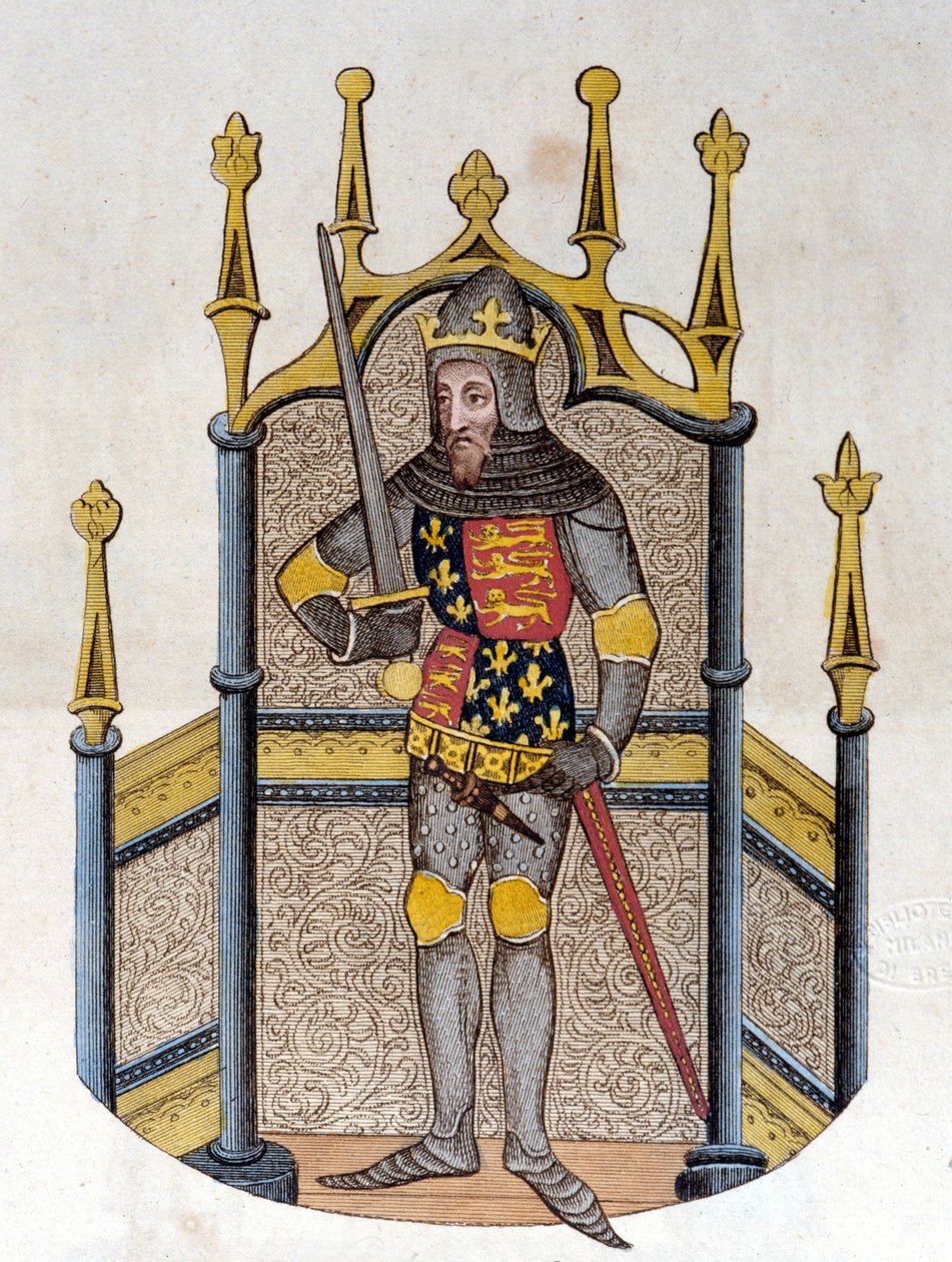 Edward III (1312-1377), İngiltere Kralı 19. yüzyılın başından itibaren gravür by Unknown artist