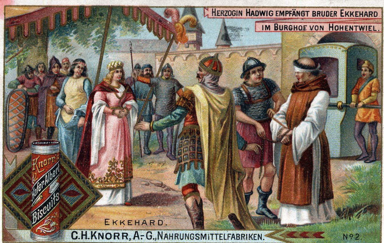 St. Gallen (St. Gallen) veya Eckhard, Eckhart (980 -1057) bilgini ve Latin şairi olan IV. Ekkehard. Düşes Hadwig, Kardeş Ekkehard