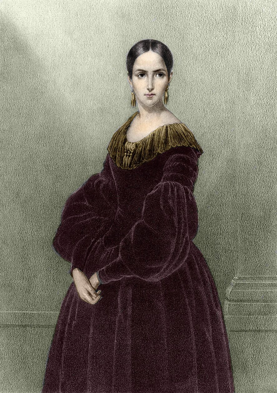 Elisabeth Rachel Félix, bilinen adıyla Matmazel Rachel (1821-1858), Fransız trajedi yazarı. by Unknown artist