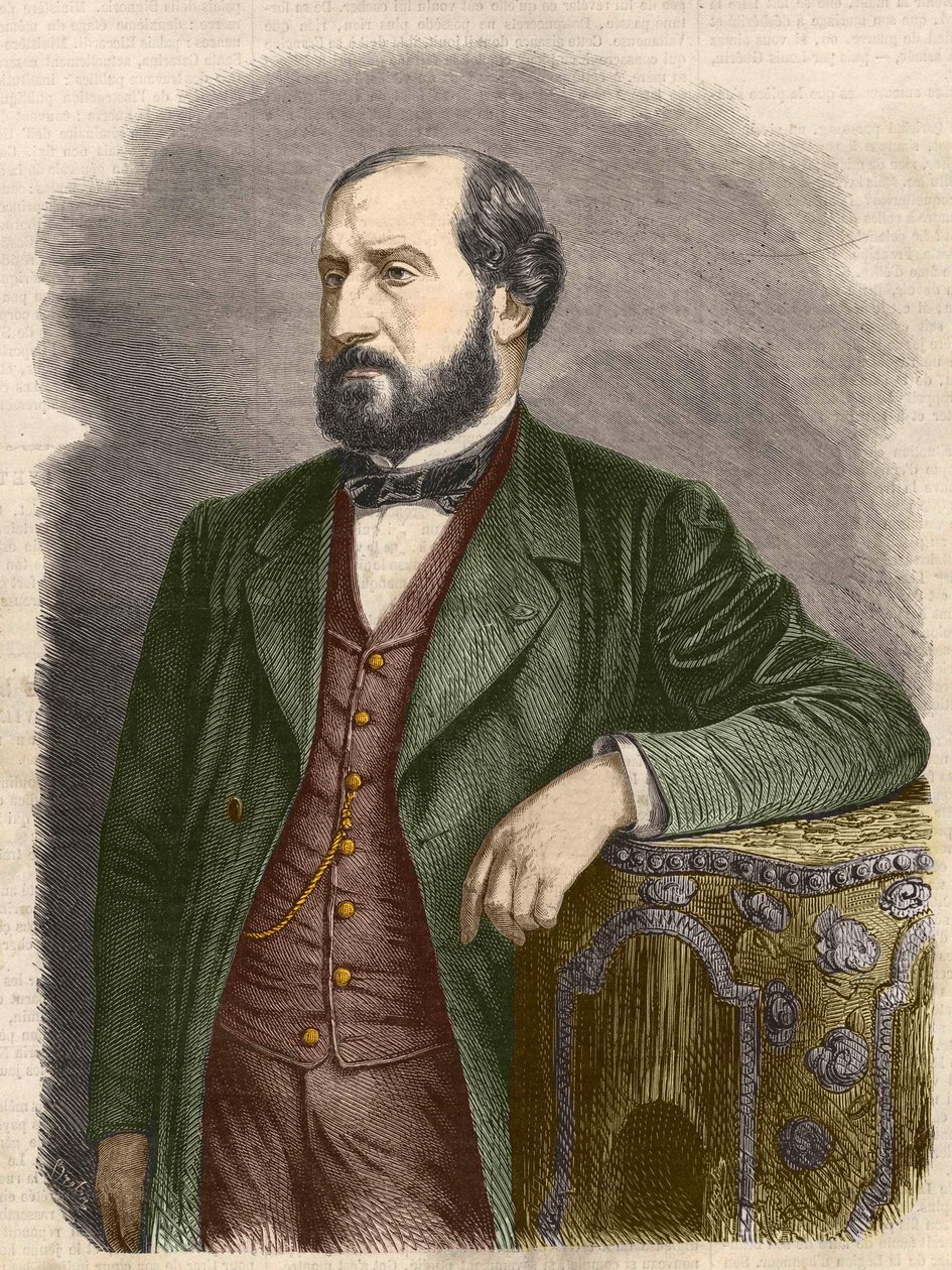 Emile Augier, Fransız oyun yazarı (1820 - 1889). by Unknown artist