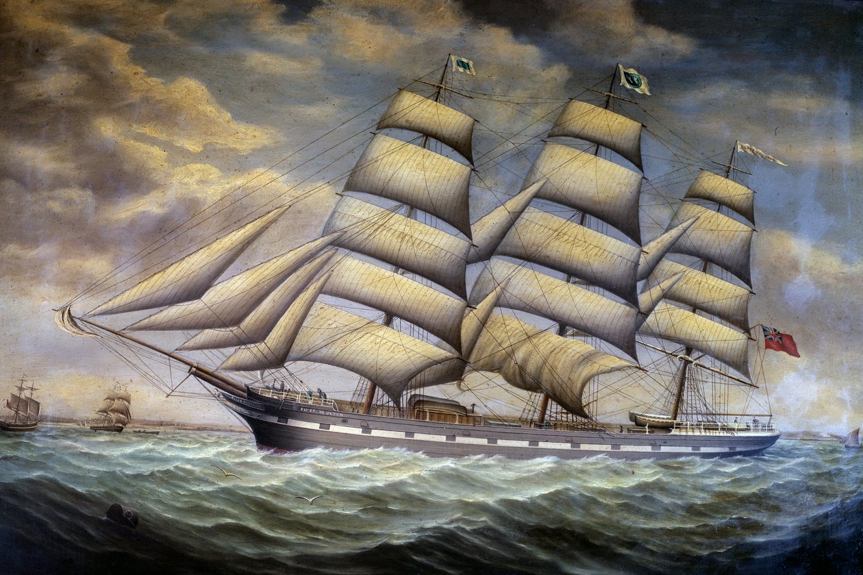 İngiliz makası Elize Youlton””” 19. yüzyılın Anonim tablosu. Aziz malo, şehir müzesi by Unknown artist