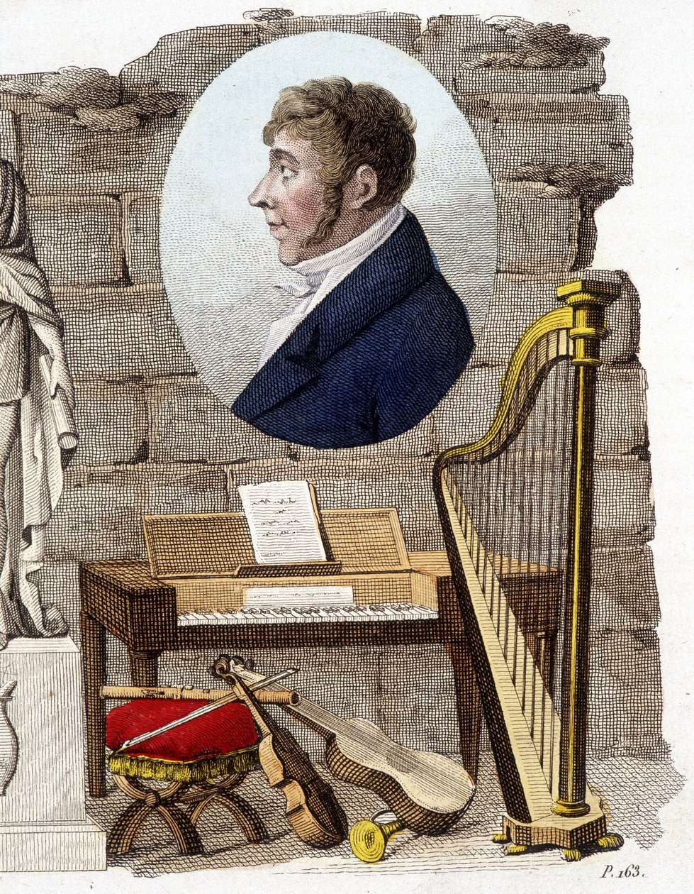 Etienne Mehul, Fransız besteci ve orgcu (1763-1817). by Unknown artist