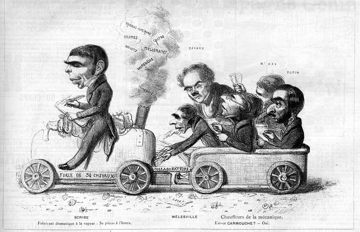 Eugene Scribe (1791-1861) Fransız dramatik yazar “prodüktör dramatique a la steam”” ve 1840