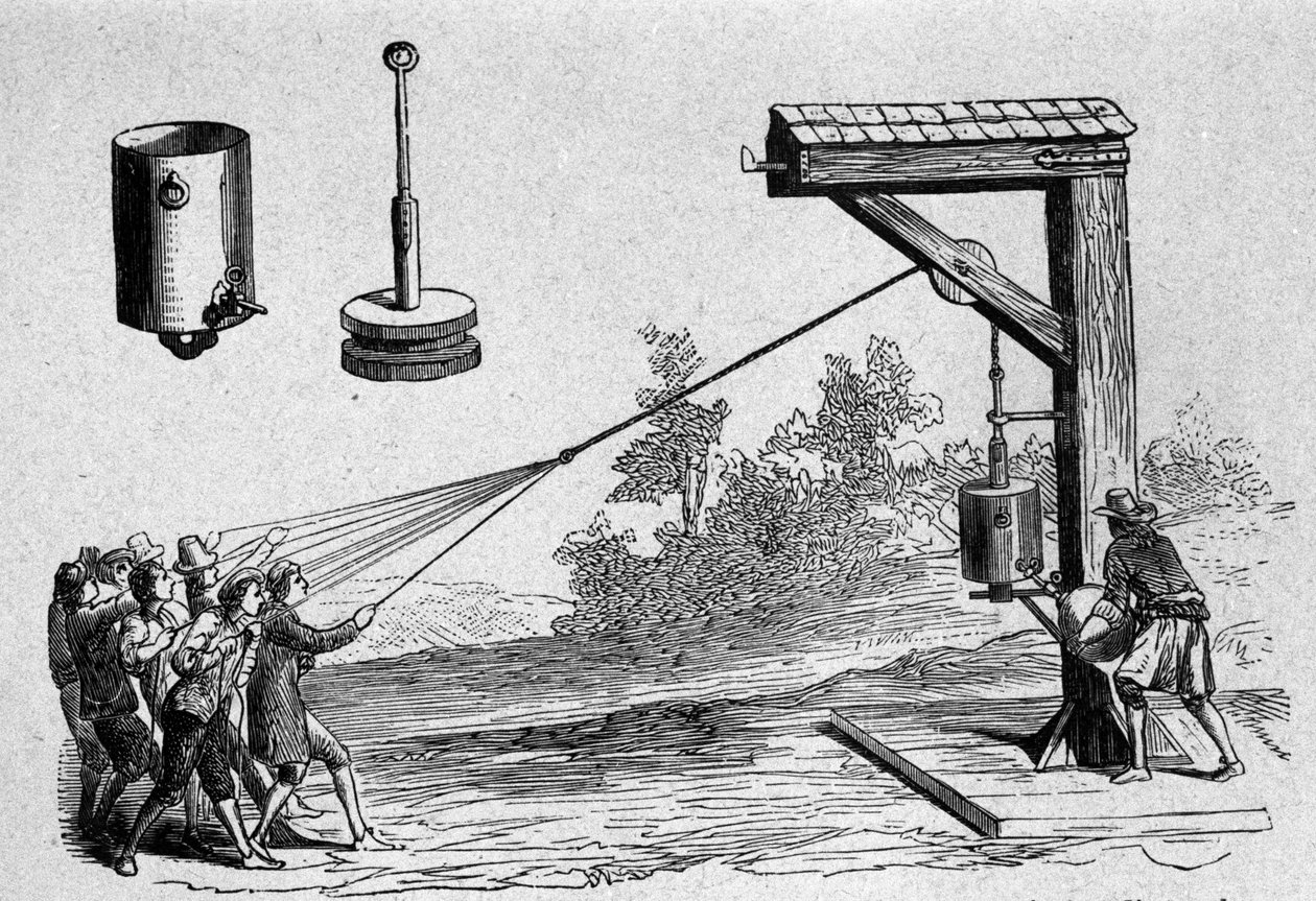 Alman bilim adamı Otto von Guericke tarafından 1654