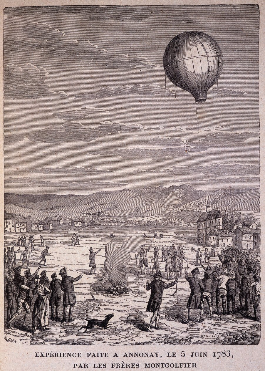 Montgolfier Brothers tarafından 5 Haziran 1783