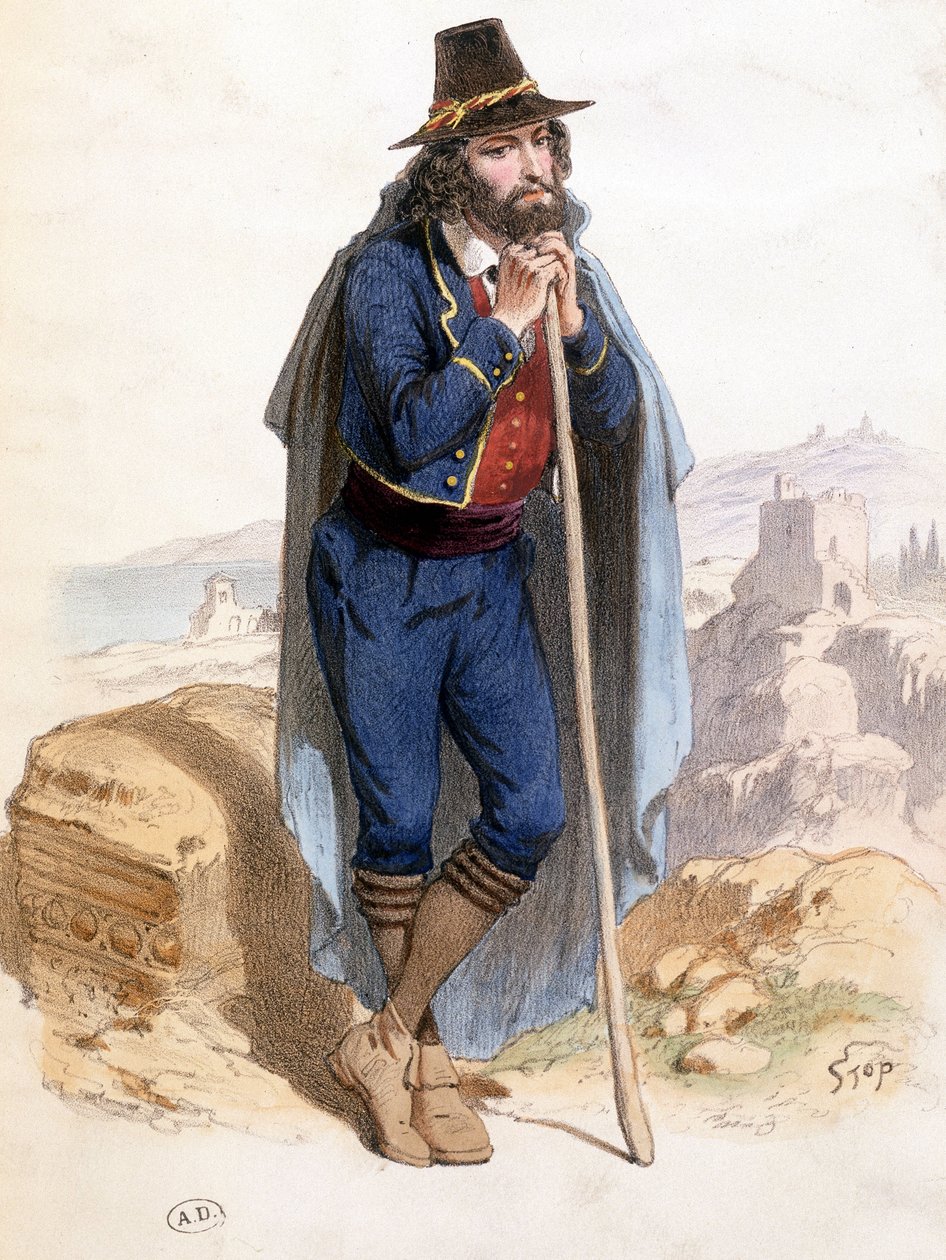 Roma çevresinde çiftçi by Unknown artist