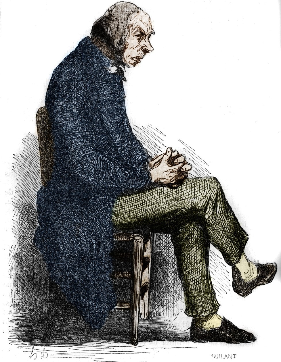 Peder Goriot. 19. yüzyılın ortalarında gravür. Honore de Balzac