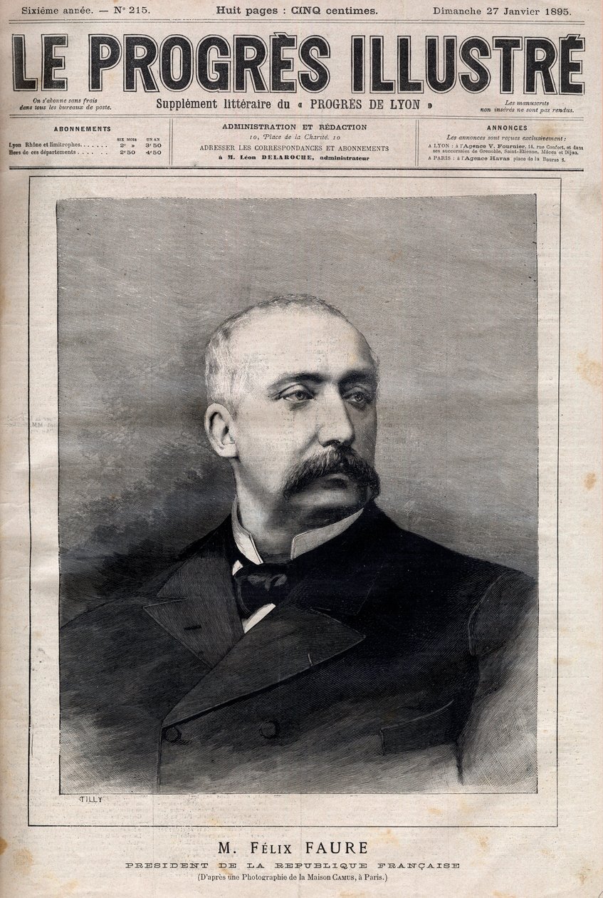 Fransa Cumhurbaşkanı Felix Faure by Unknown artist