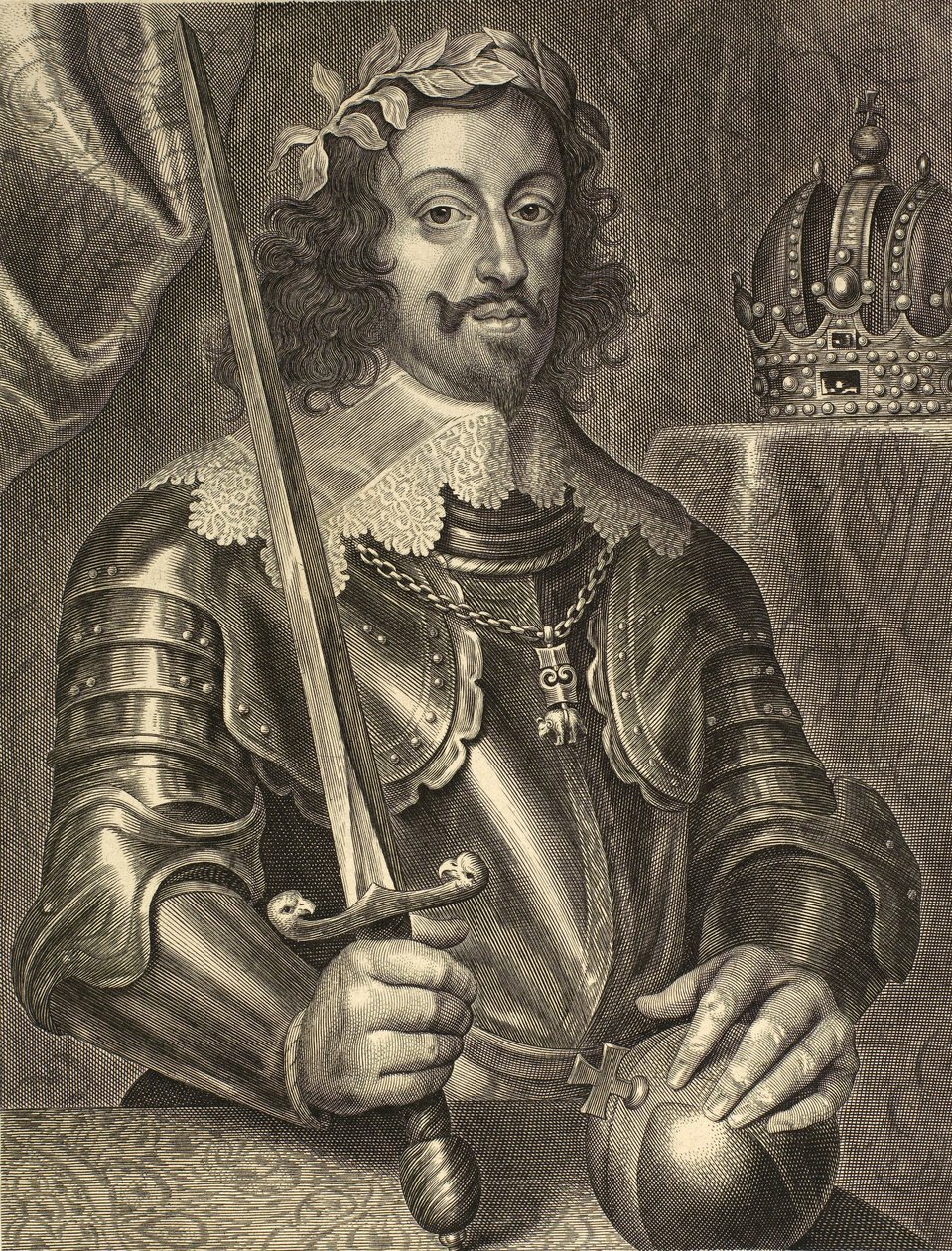 Ferdinand III, Kutsal Roma İmparatoru - Ferdinand III Habsburg 1608-1657 - 17. yüzyıl oyma by Unknown artist