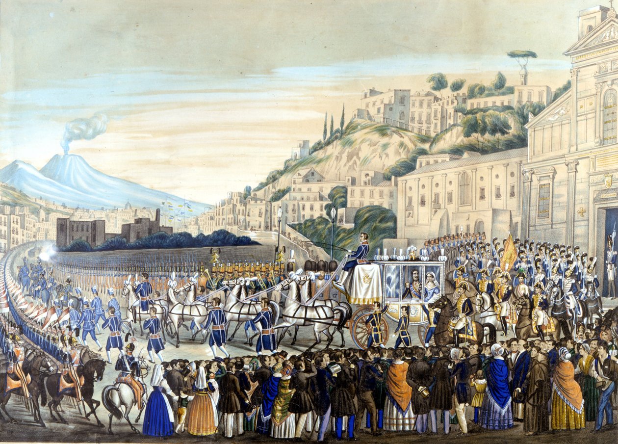 Ferdinand II (1467 - 1496) ve Marie Therese, Piedigrotta Bazilikası