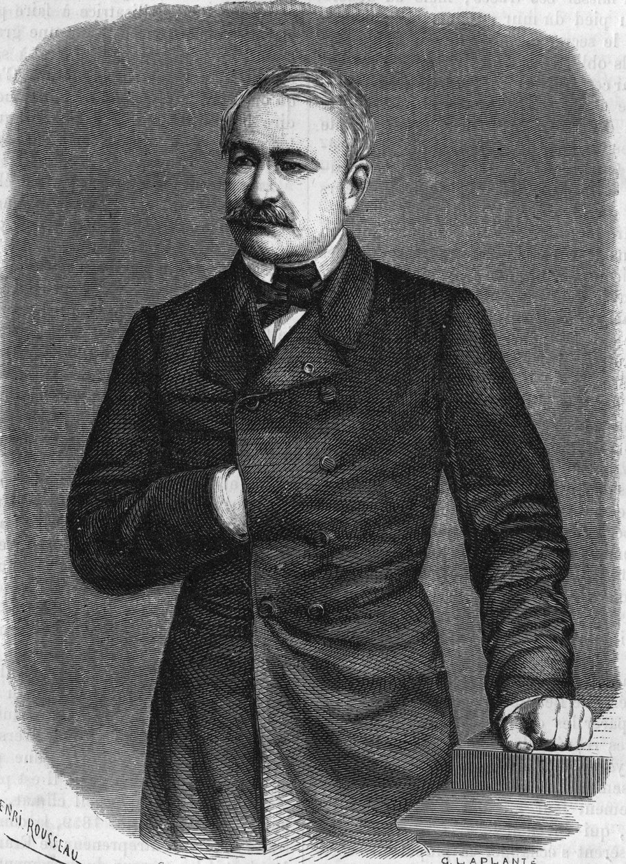 Ferdinand de Lesseps (1805-1894), Fransız diplomat ve yönetici. by Unknown artist