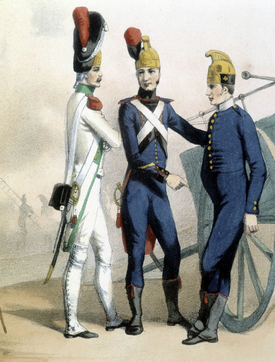 Üniformalı itfaiyeciler - ca. 1850 by Unknown artist